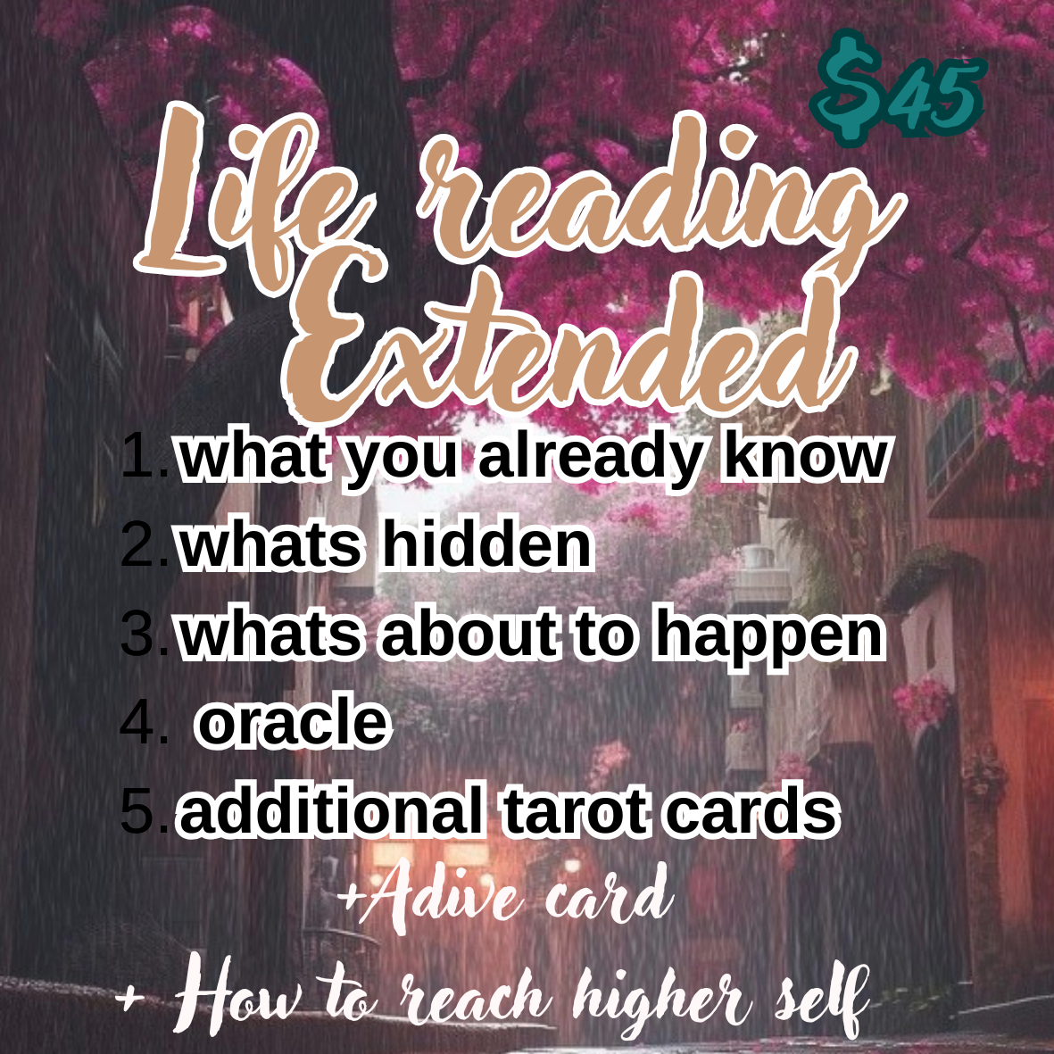 5 tarot card life reading