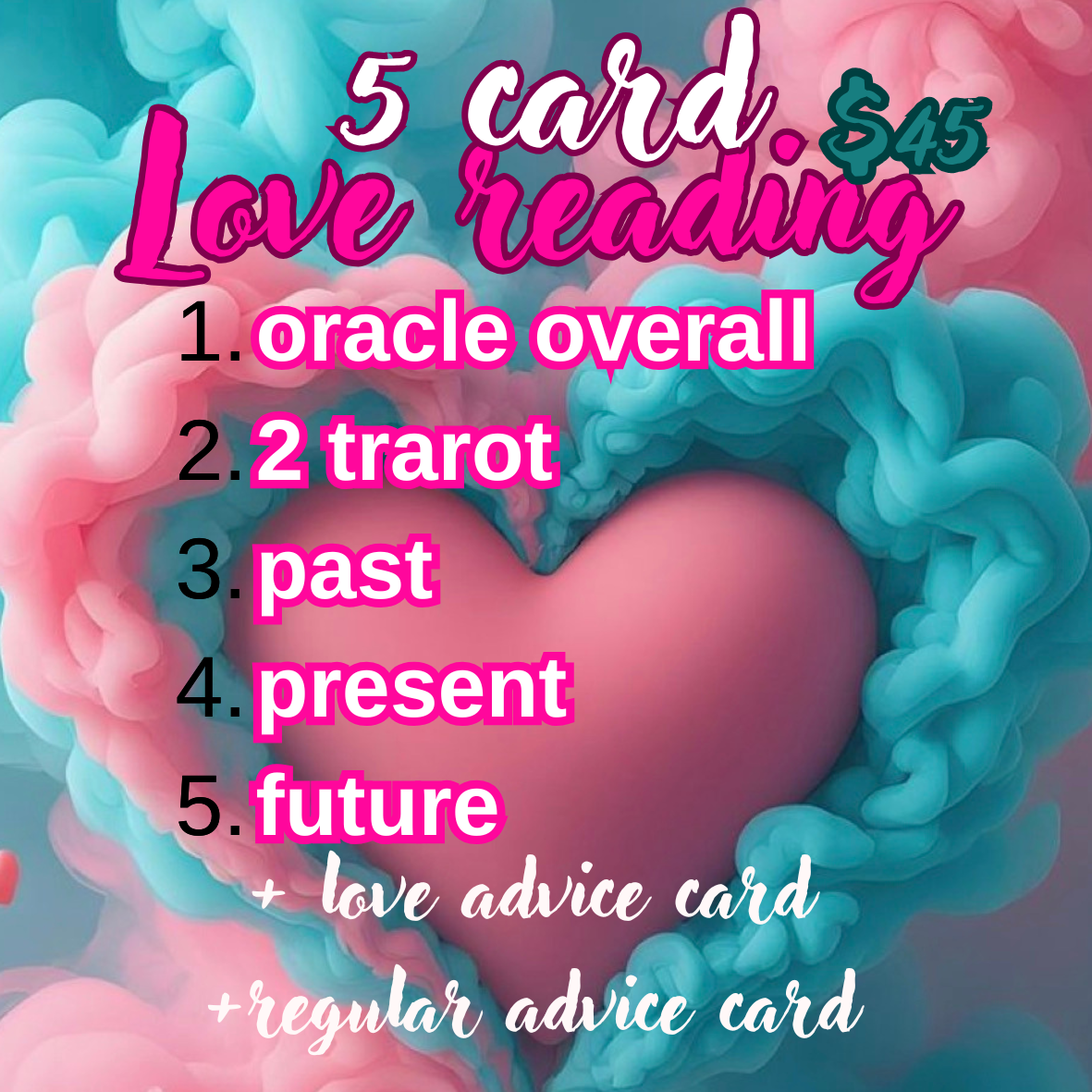 5 card tarot love readings