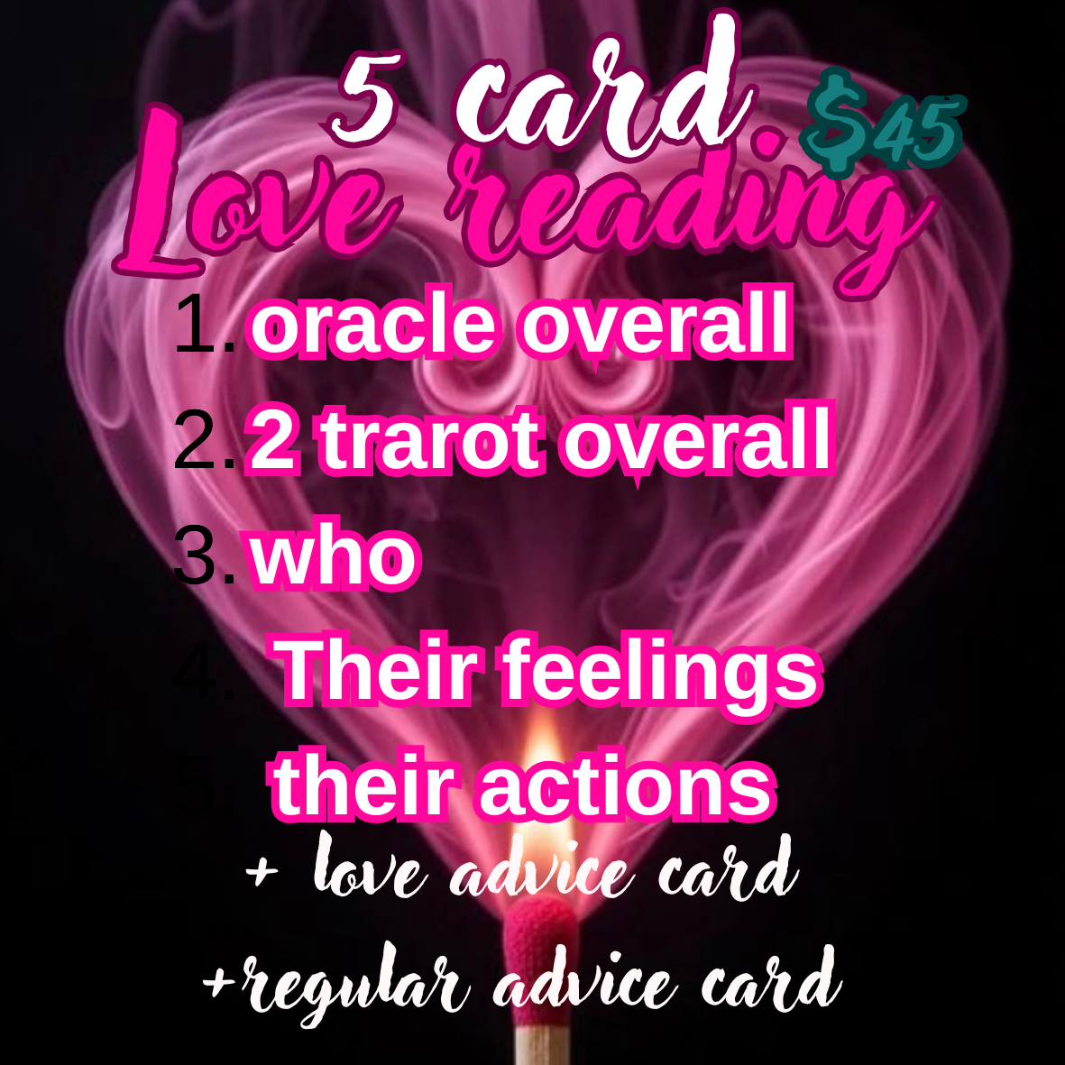 5 card tarot love readings