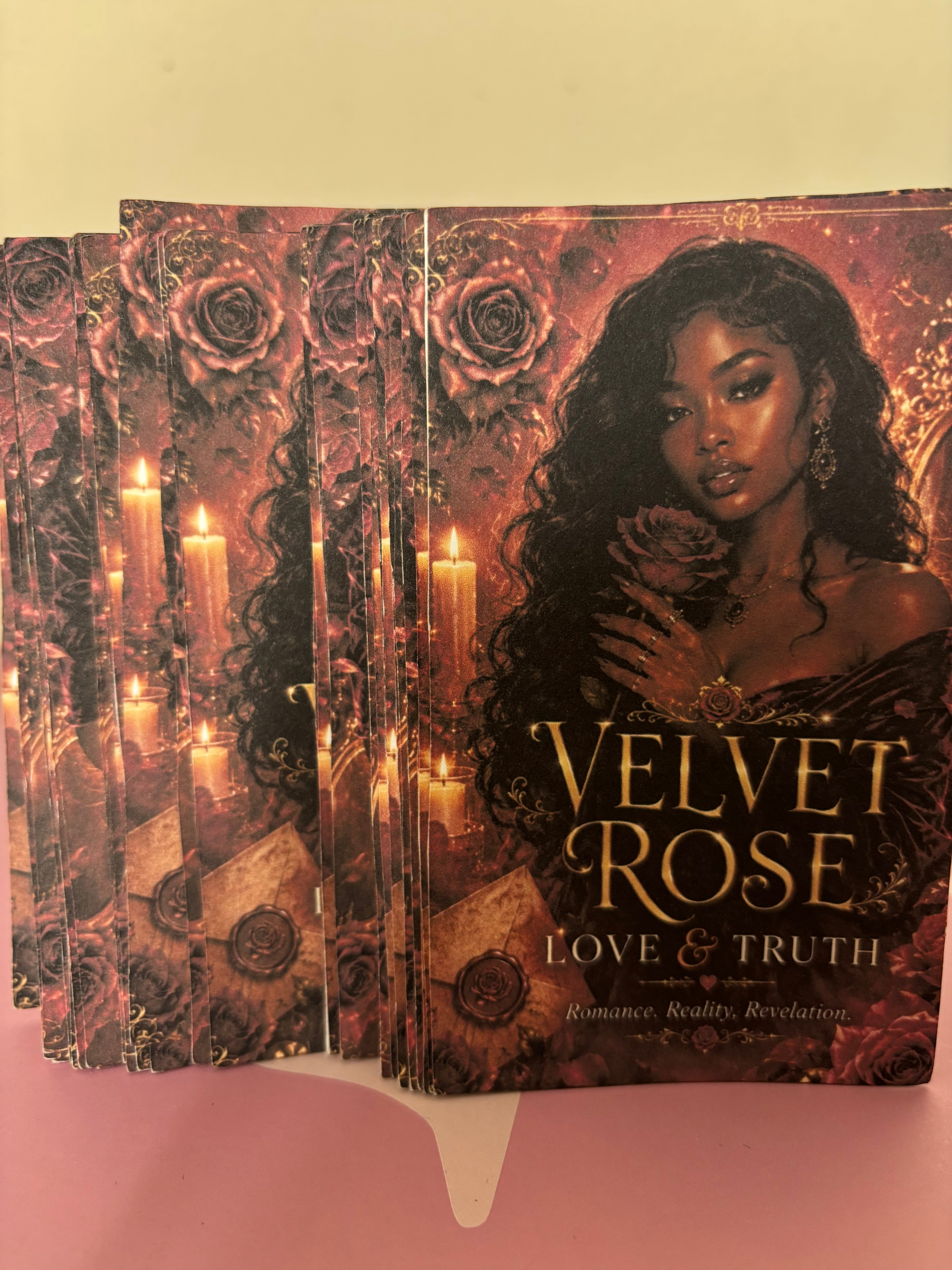 Velvet rose Love& truth oracle deck (hand made deck from card stock)